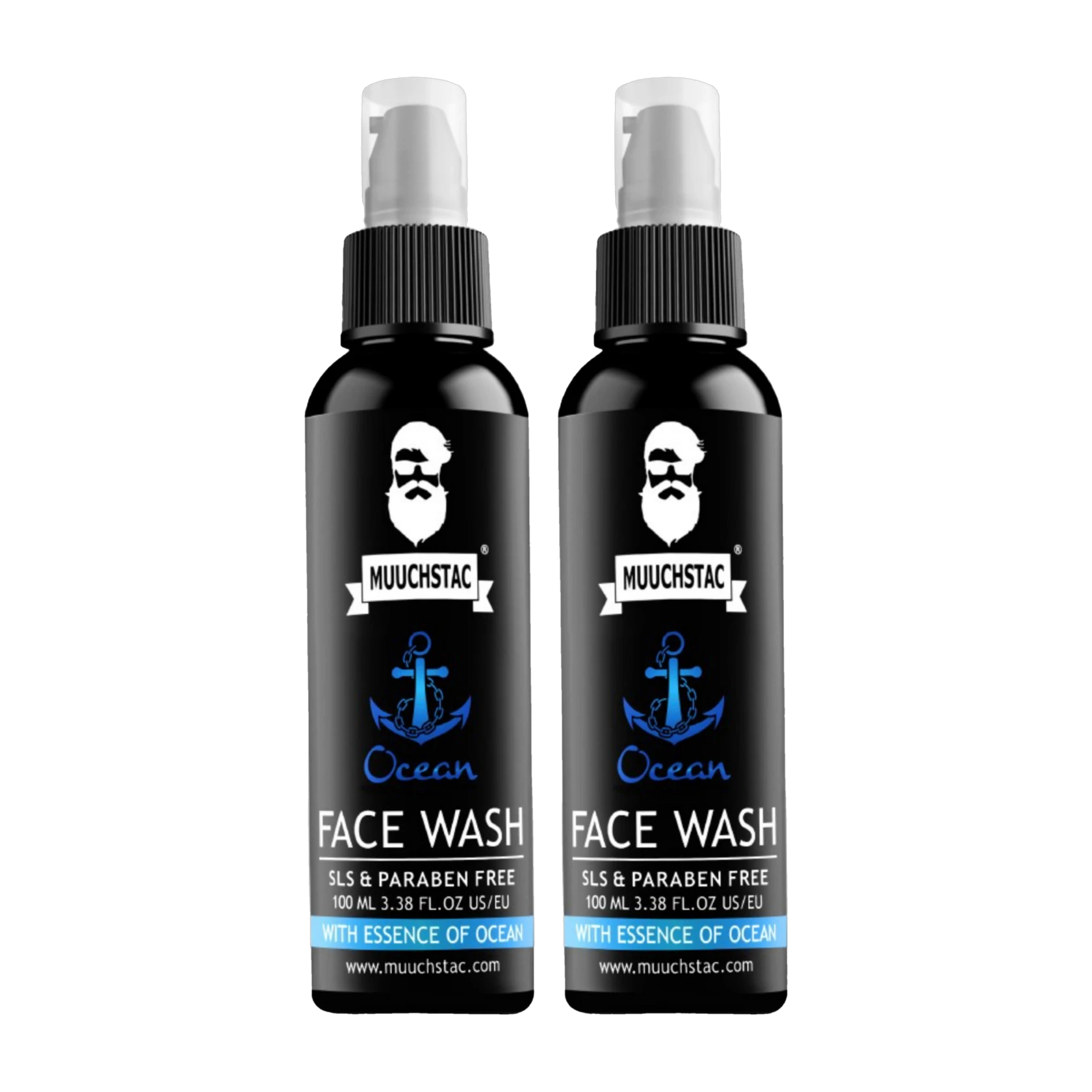 MUUCHSTAC Ocean for Men, Fights Acne & Pimple, Brighten Skin, All Skin Types Face Wash (200 ml)